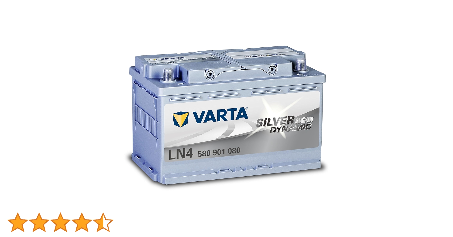 新品 VARTA SILVER DYNAMIC LN4(580 901 080) VARTA 580901080 LN4AGM/F21：バルタ シルバーダイナミックAGM